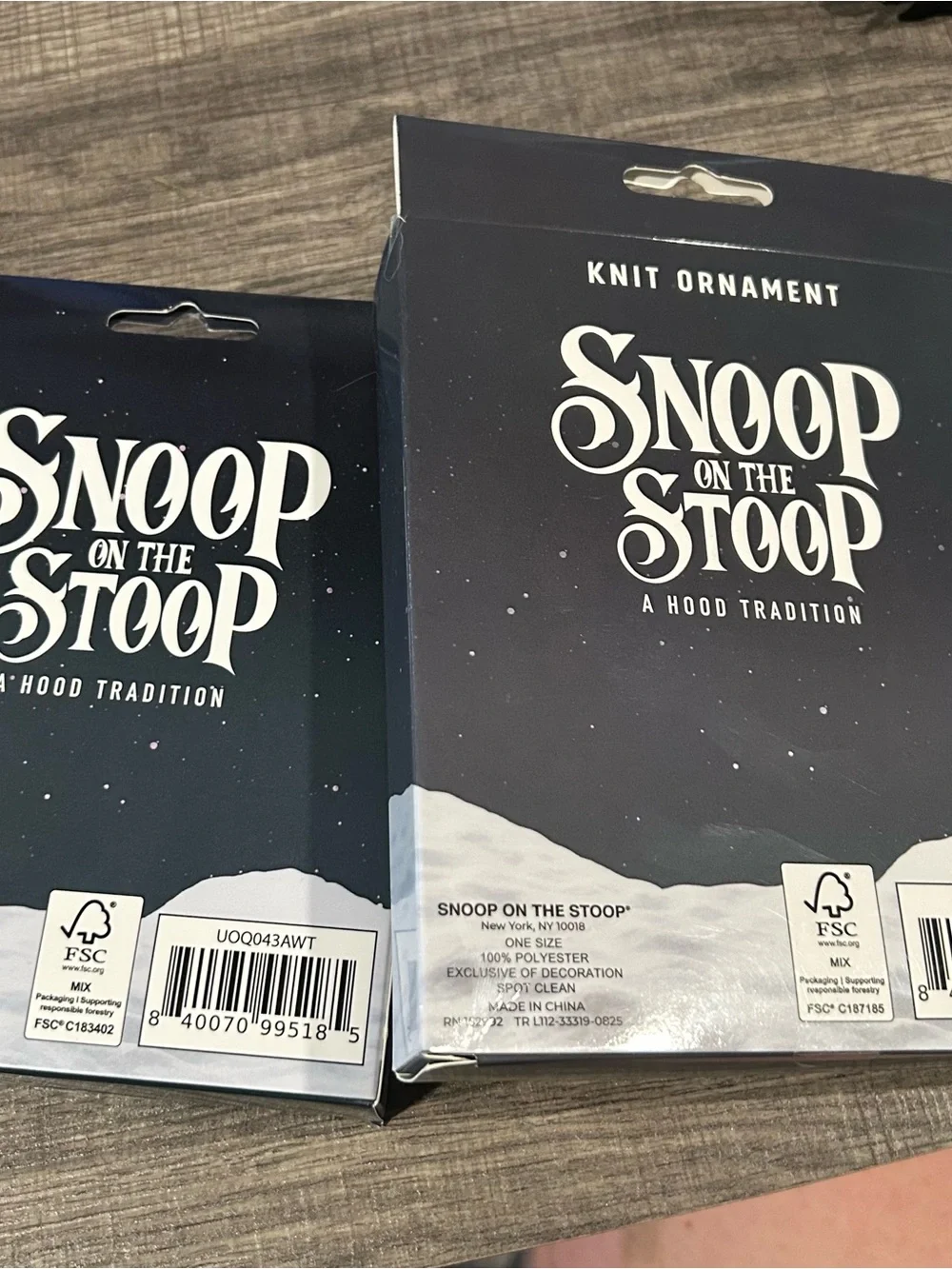 Snoop on the Stoop Men's Green Crewneck Sweater Ornament and Car ornament.